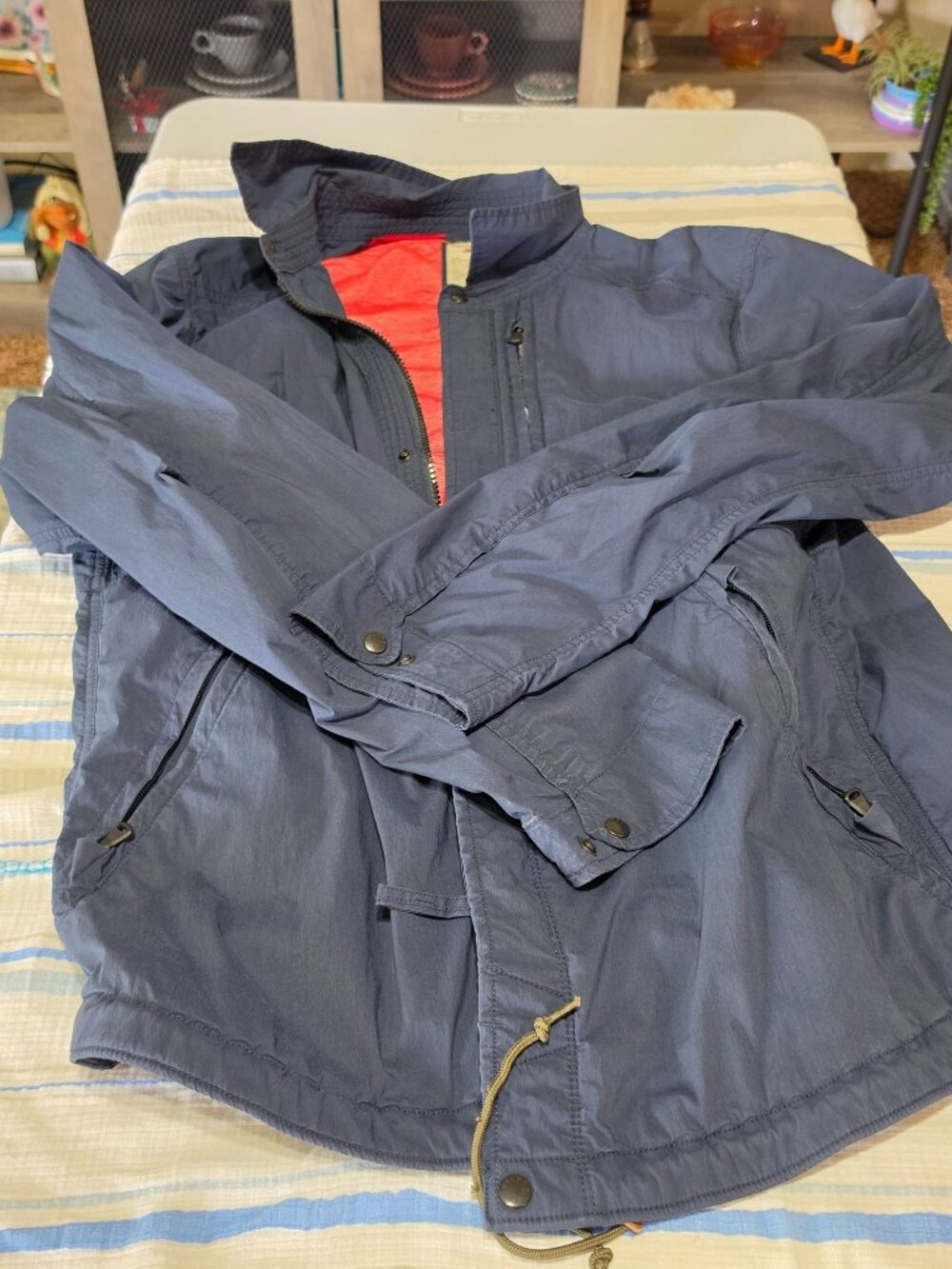 Relwen Field Jacket – Size L – Navy/Red Lining